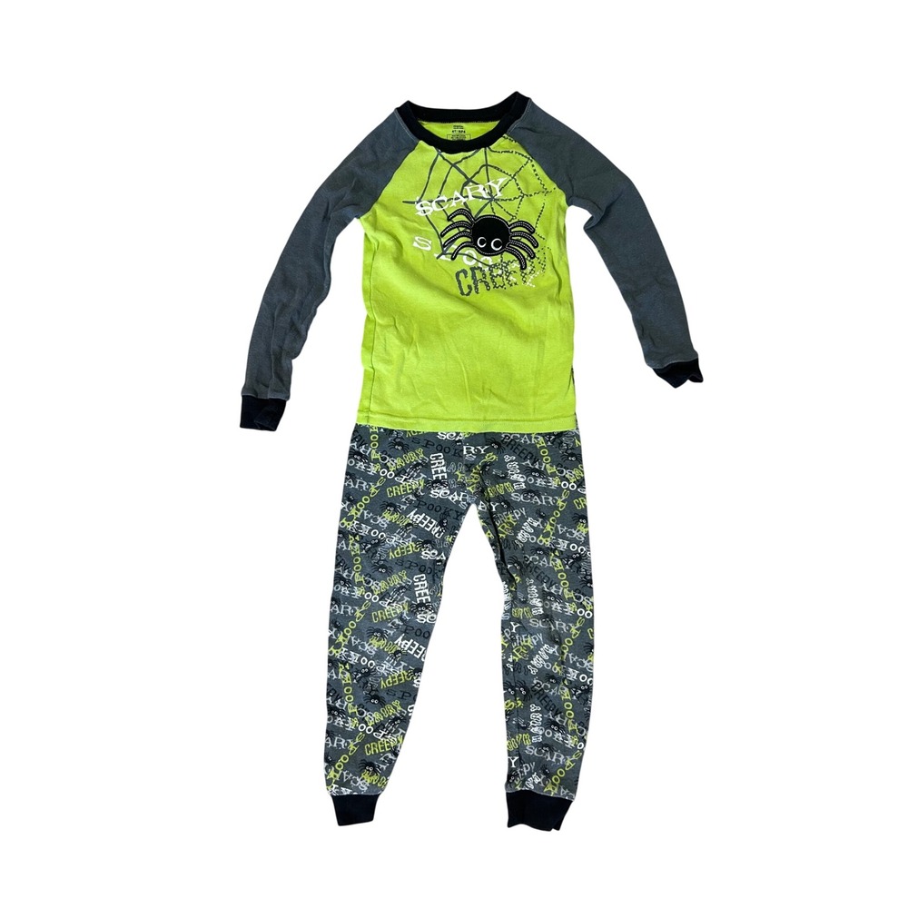 Halloween Peek-A-Boo Pajama Set Kids 4T Spider Halloween Snug Fit Cotton